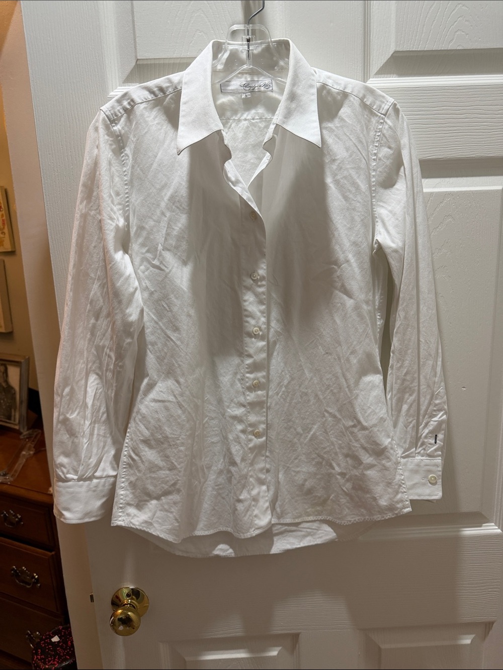 Claridge + King  Button-Up Shirt in White